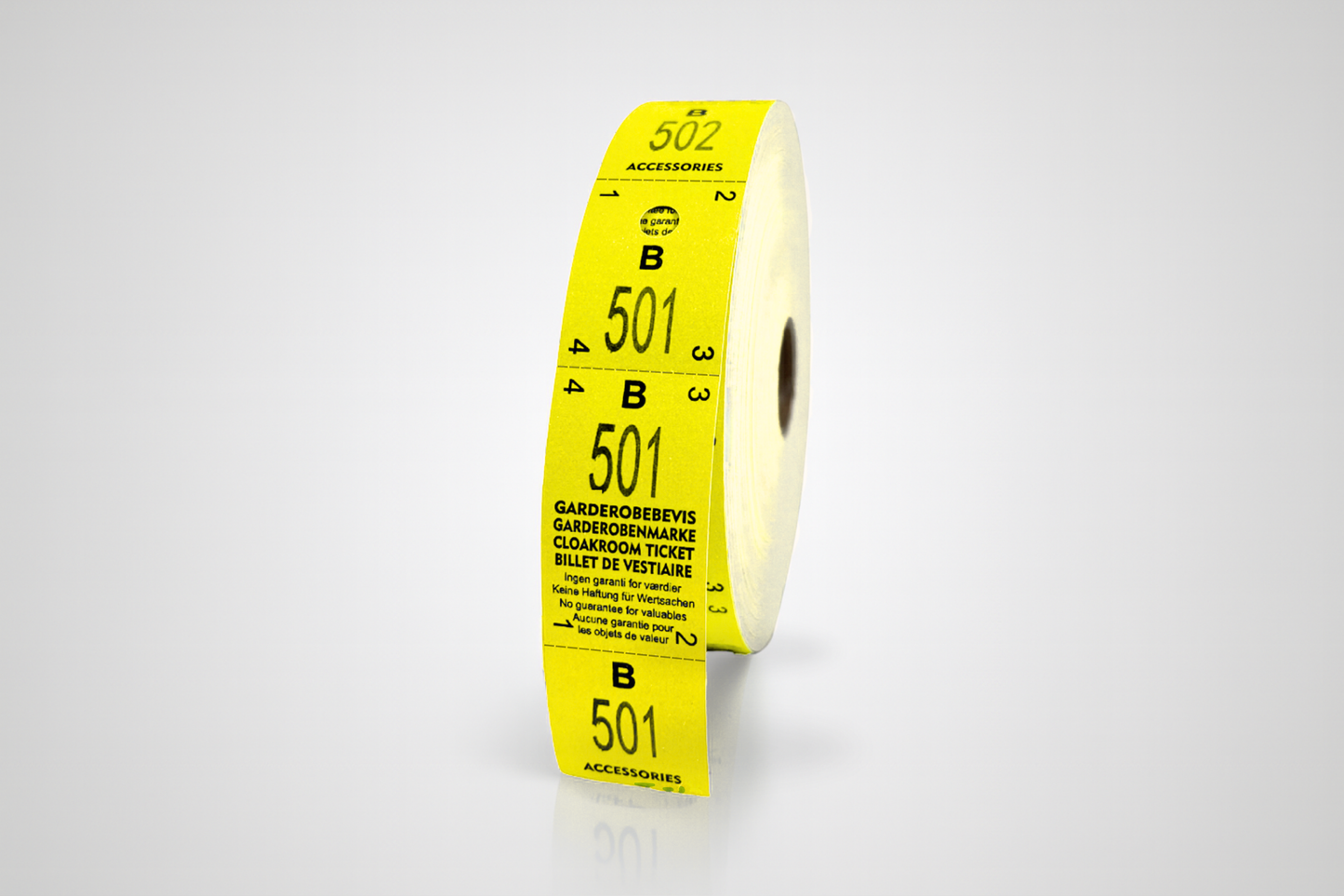 Garderobekaartjes 3-delig (500 st.)