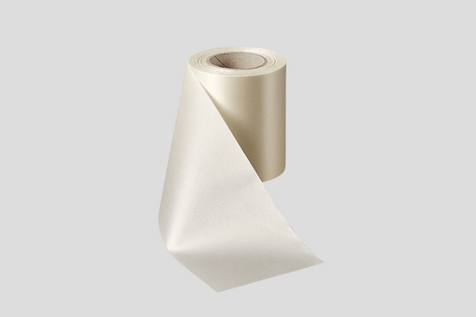 ECO Satin Ribbon Rolls 100 mm Ribbon JM Band® Ivory