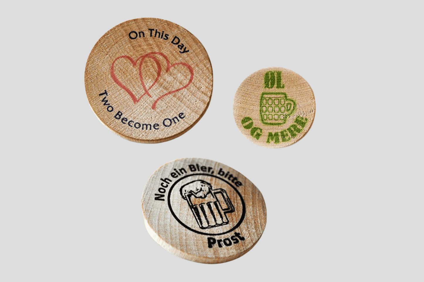 Printed Wooden Tokens Tokens JM Band®