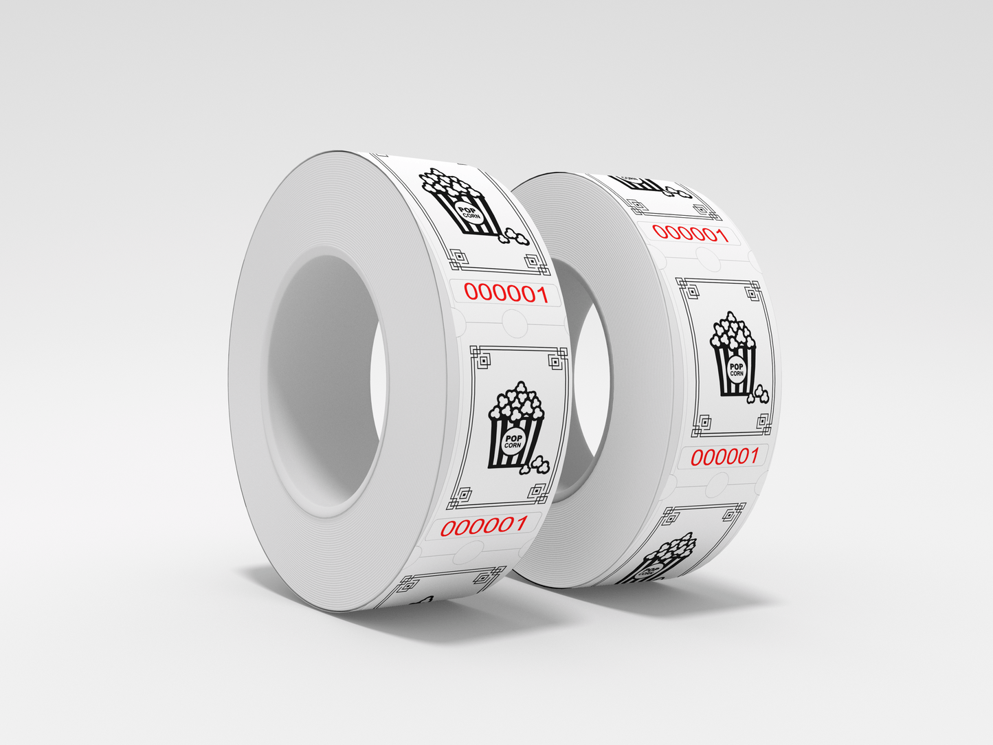 Food Tickets Roll 1000 X 1 Tickets JM Band EU 1 Food Roll - Popcorn