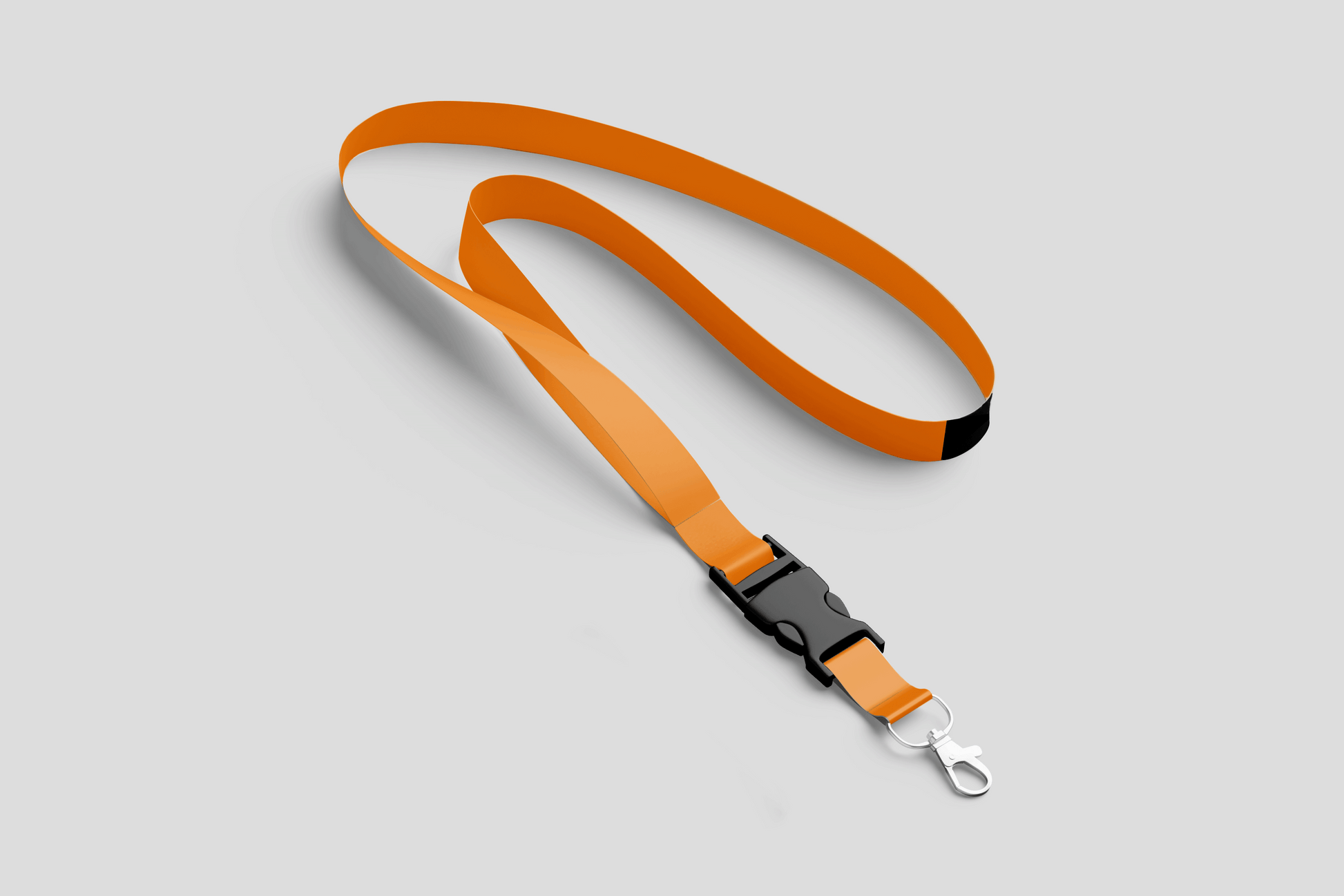 Plain Lanyards Lanyards JM Band® 1 Orange