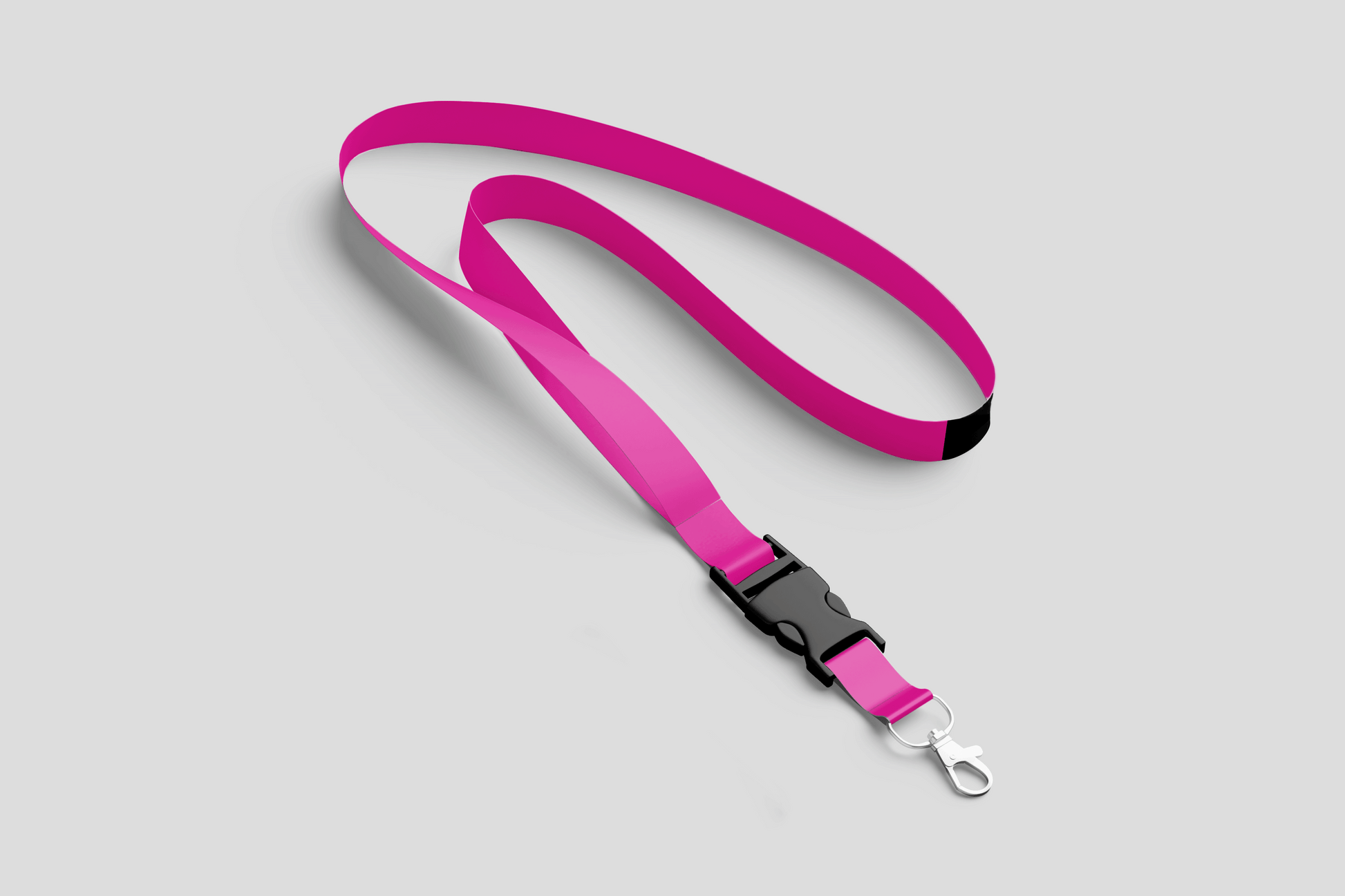 Plain Lanyards Lanyards JM Band® 1 Pink
