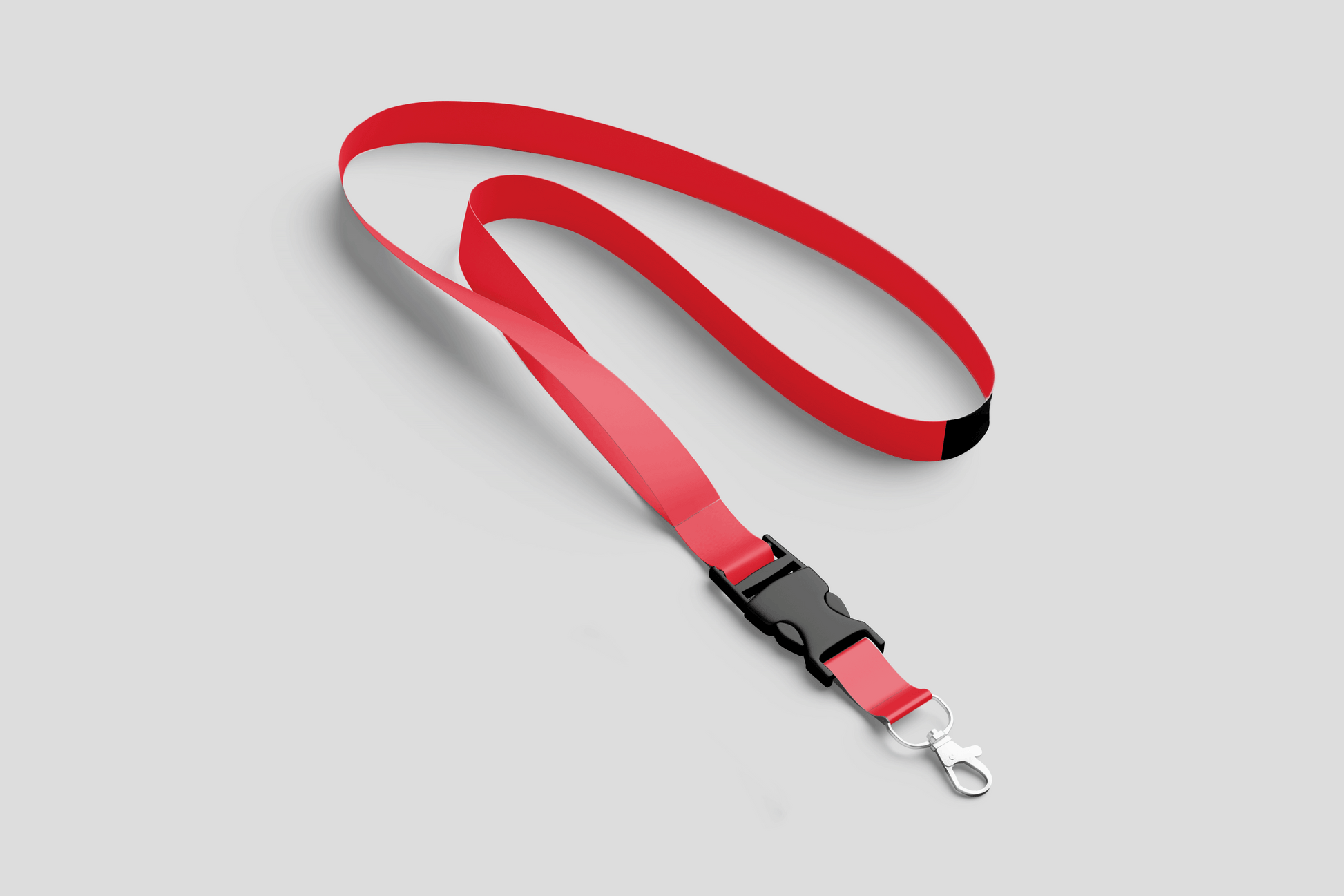 Plain Lanyards Lanyards JM Band® 1 Red