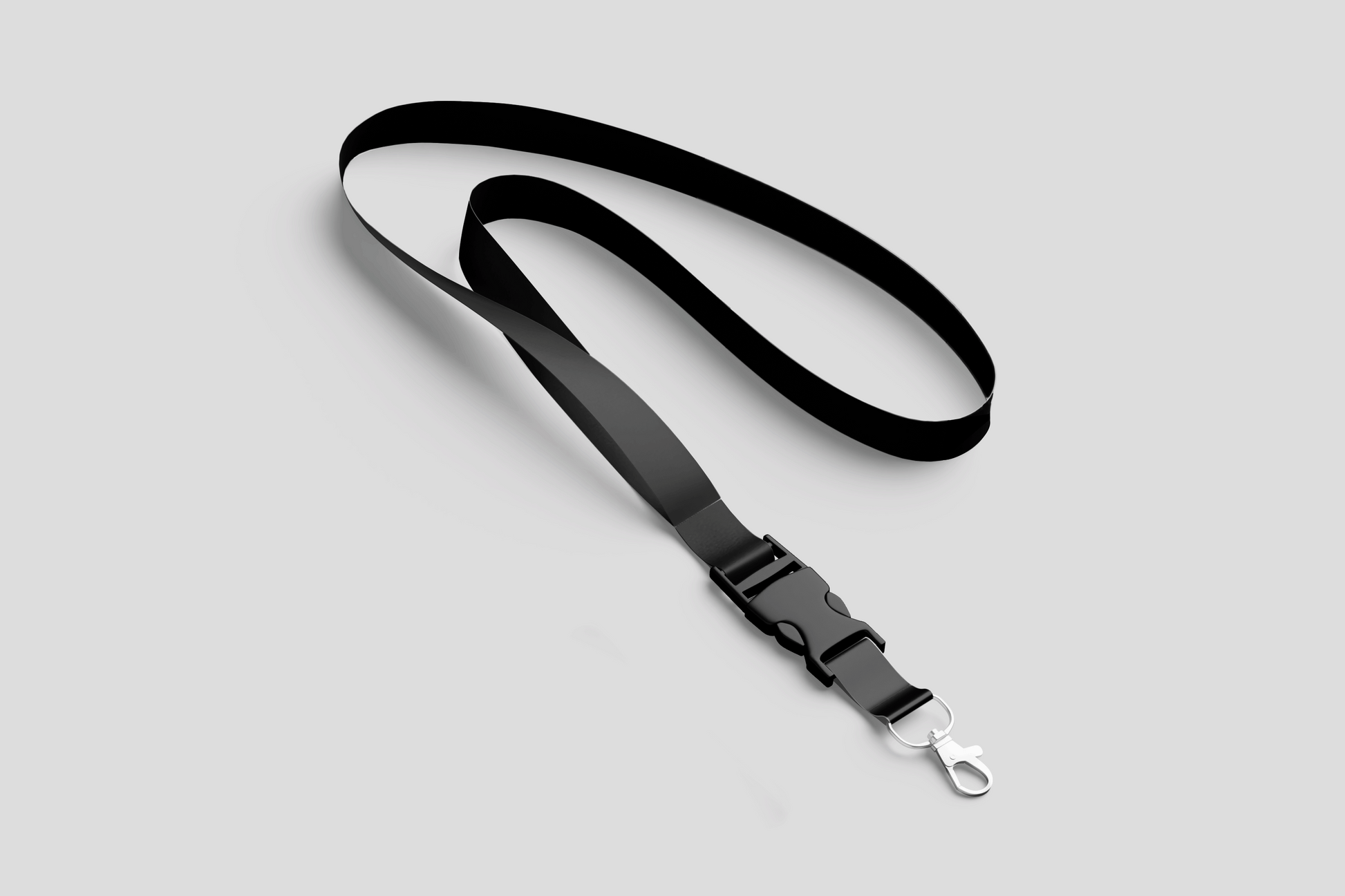 Plain Lanyards Lanyards JM Band® 1 Black