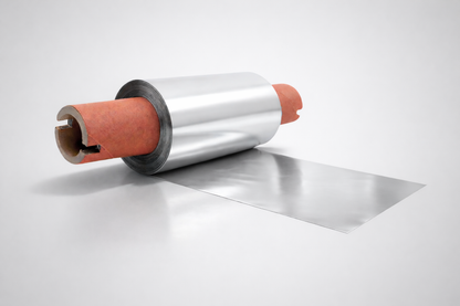 A roll of silver thermal transfer foil for thermal transfer on ribbons from JM Band®