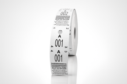 Garderobe-kaartjes 2-delig (500 st.)