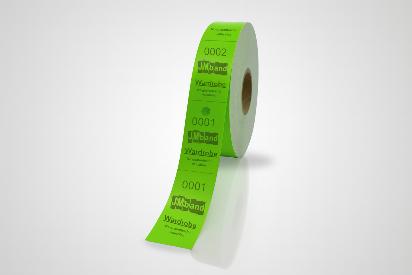 Garderobenummers papier