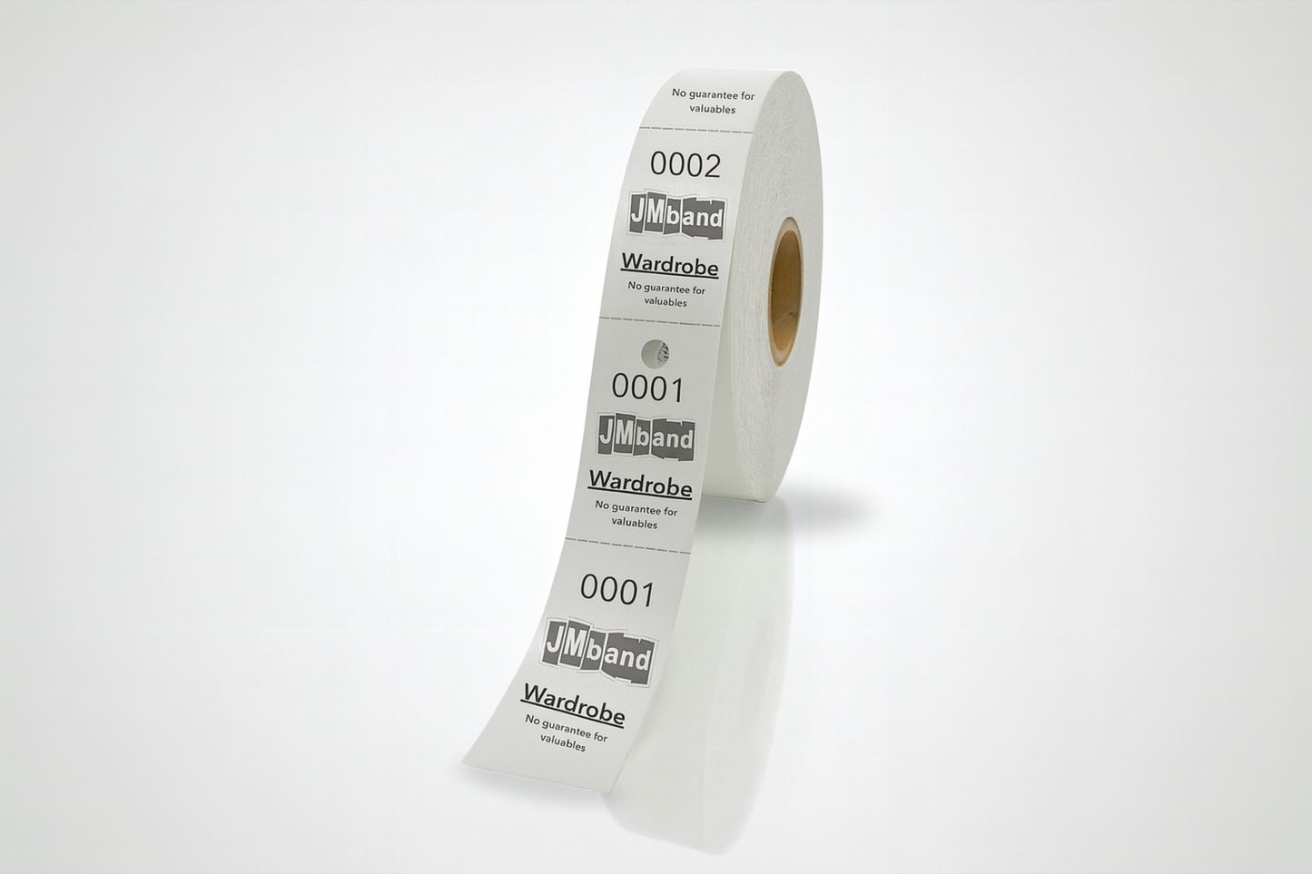 Garderobenummers papier
