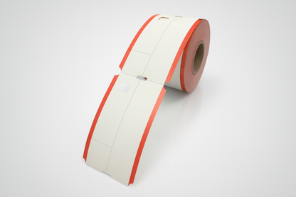 3-delige thermische garderobekaartjes op rol