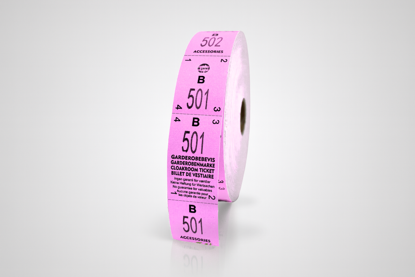 Garderobekaartjes 3-delig (500 st.)