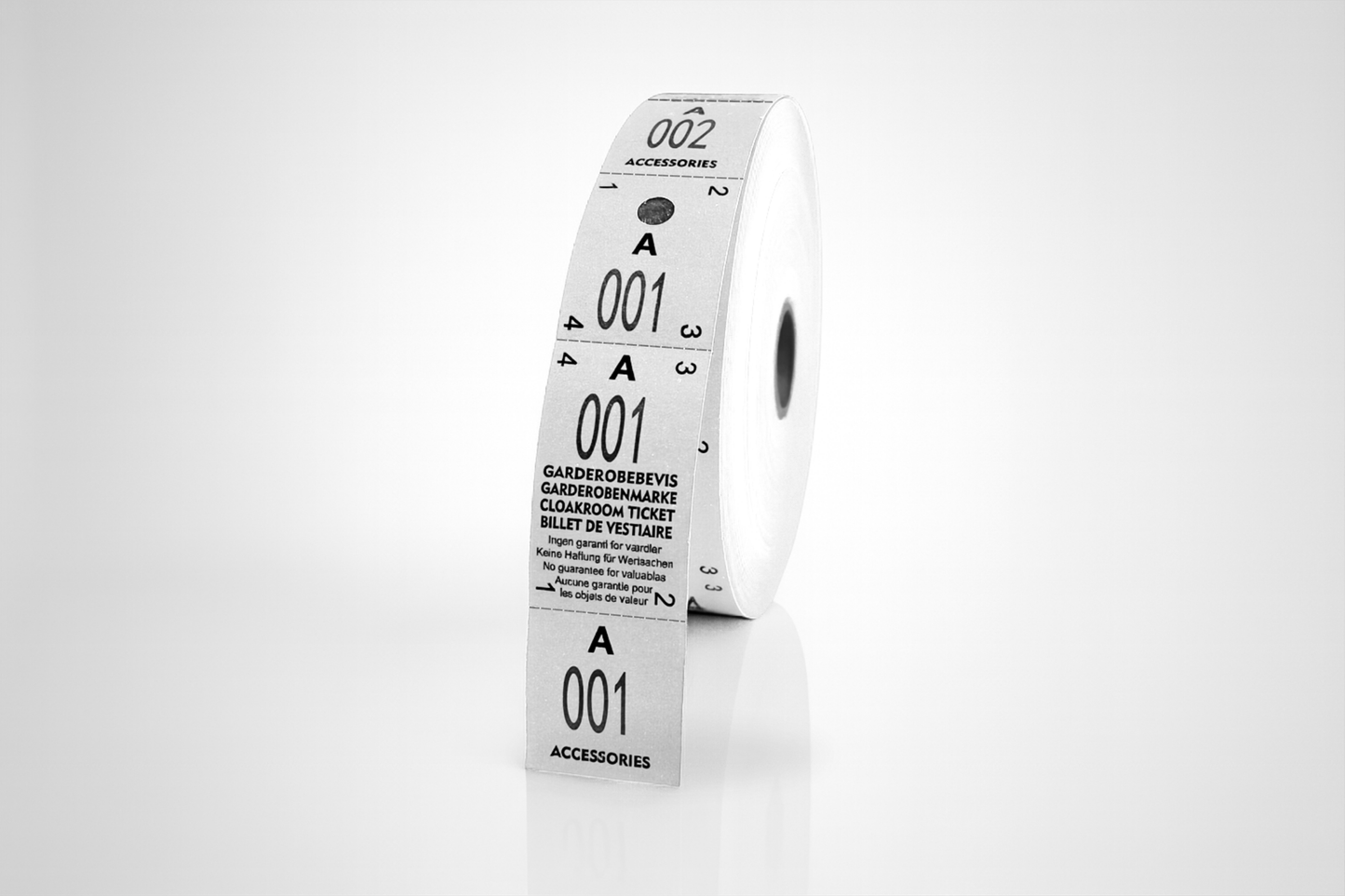 Garderobekaartjes 3-delig (500 st.)