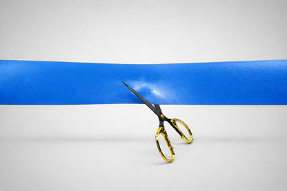 Blauwe inauguratielinten zonder opdruk van JM Band®.