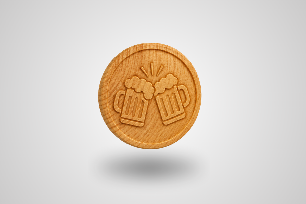 Embossed Wooden Tokens
