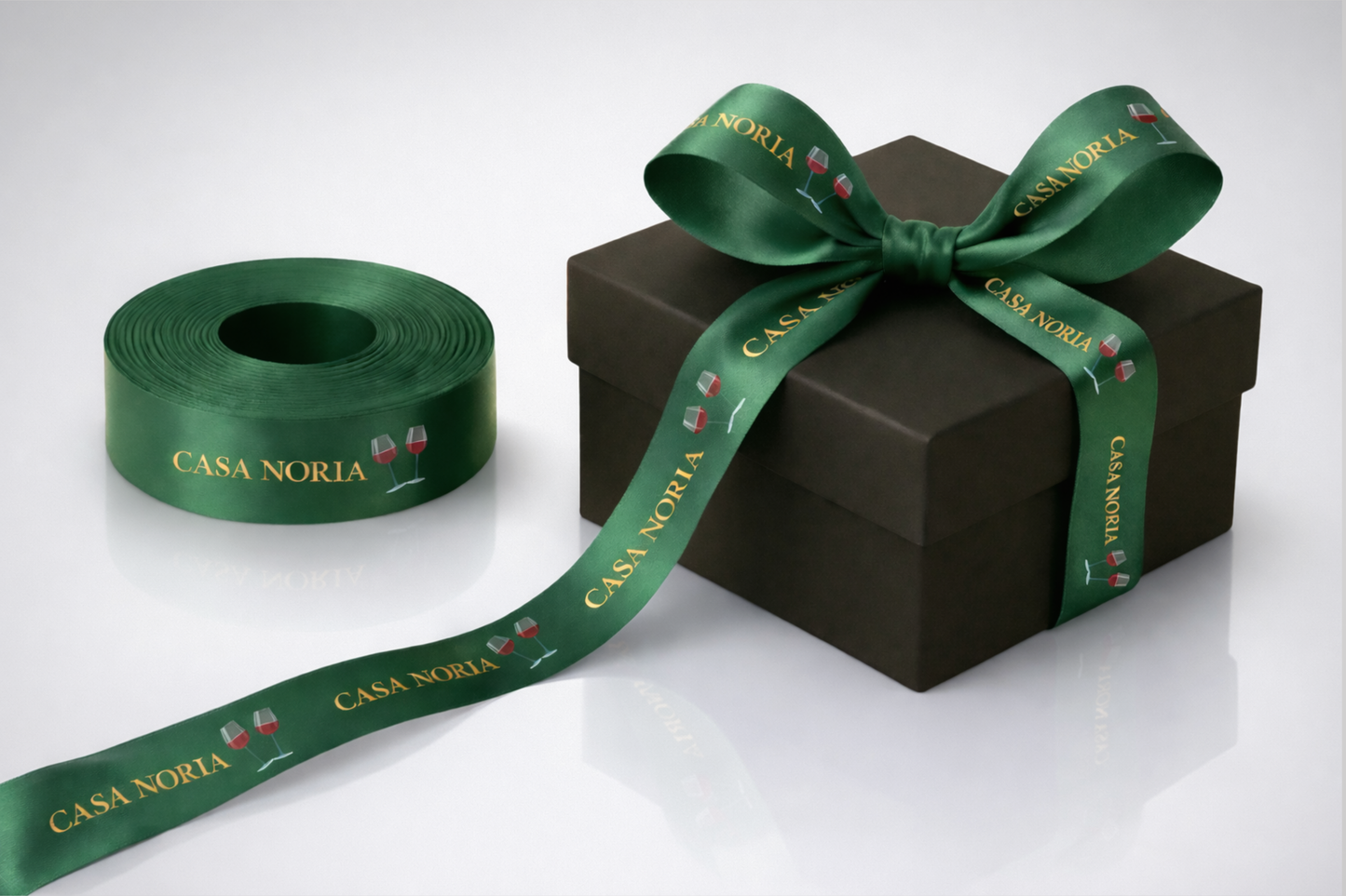 Cadeaulint van textiel met kleurendruk van JM Band®.