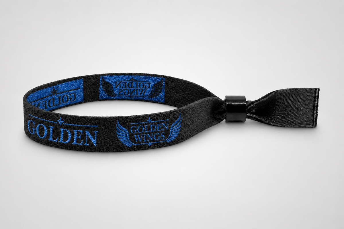 Festivalpolsbandjes geweven met metallic draad