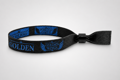 Festivalpolsbandjes geweven met metallic draad