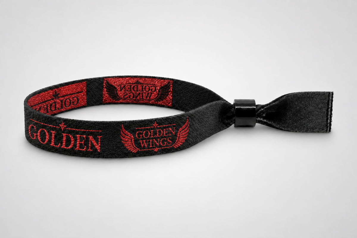 Festivalpolsbandjes geweven met metallic draad
