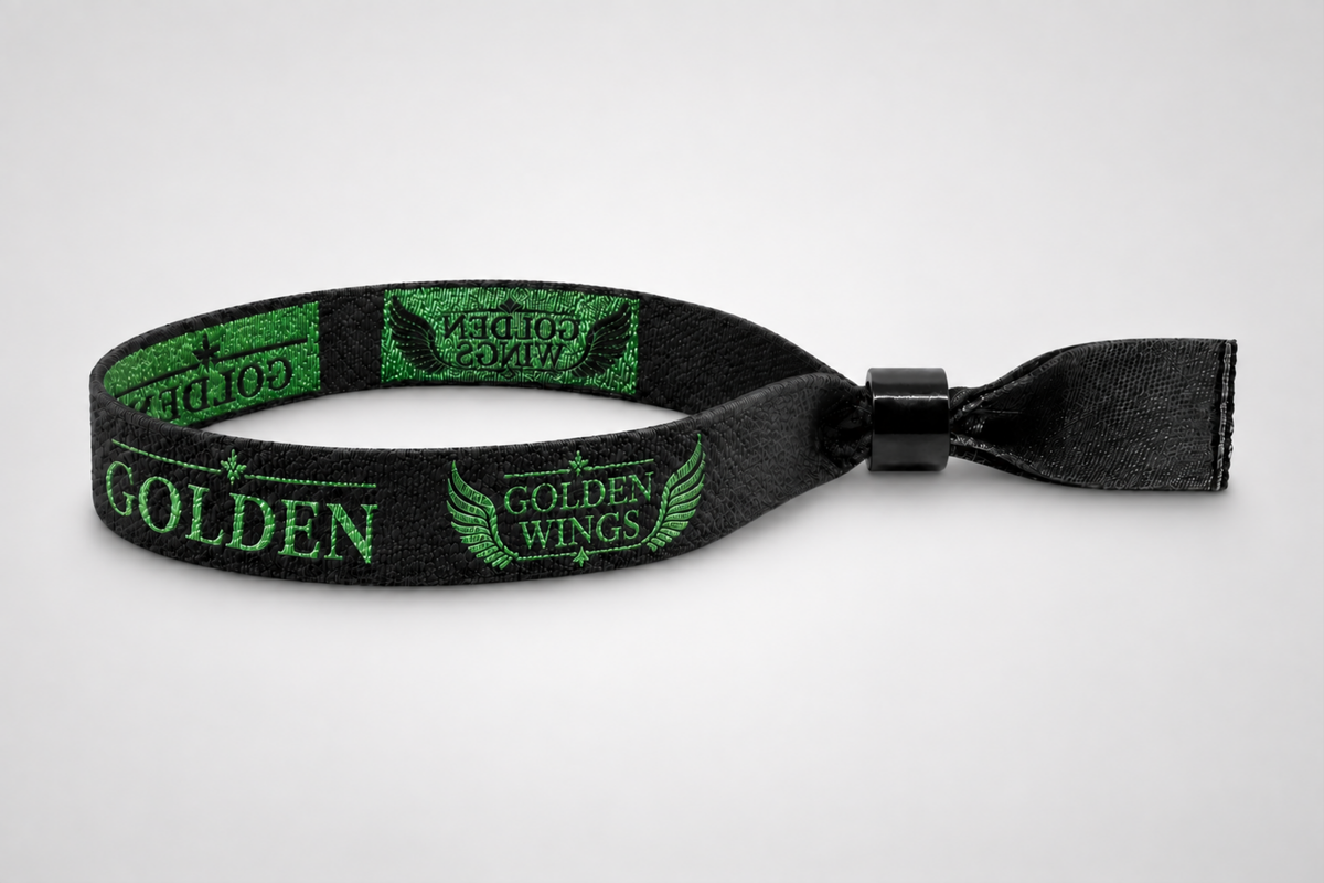 Festivalpolsbandjes geweven met metallic draad