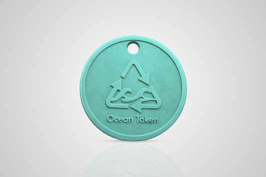 Oceaan plastic tokens op voorraad