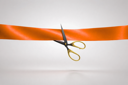 Oranje ECO satijnen inauguratielint zonder opdruk van JM Band®.