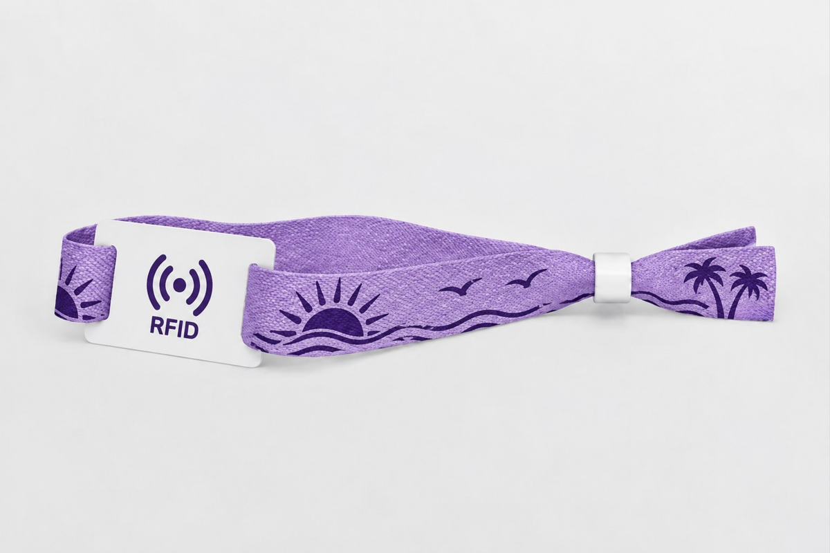 RFID-polsbandjes van bamboestof met print