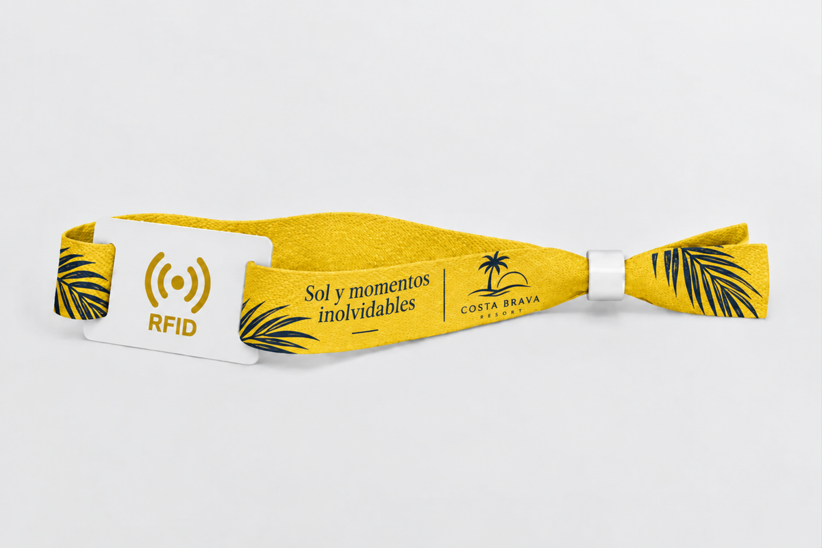 RFID-polsbandjes van bamboestof met print