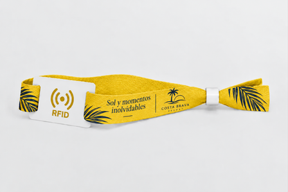 RFID-polsbandjes van bamboestof met print