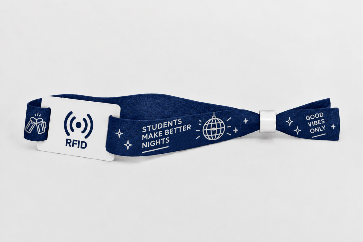 RFID-polsbandjes van bamboestof met print
