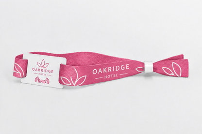 RFID-polsbandjes van katoen met opdruk