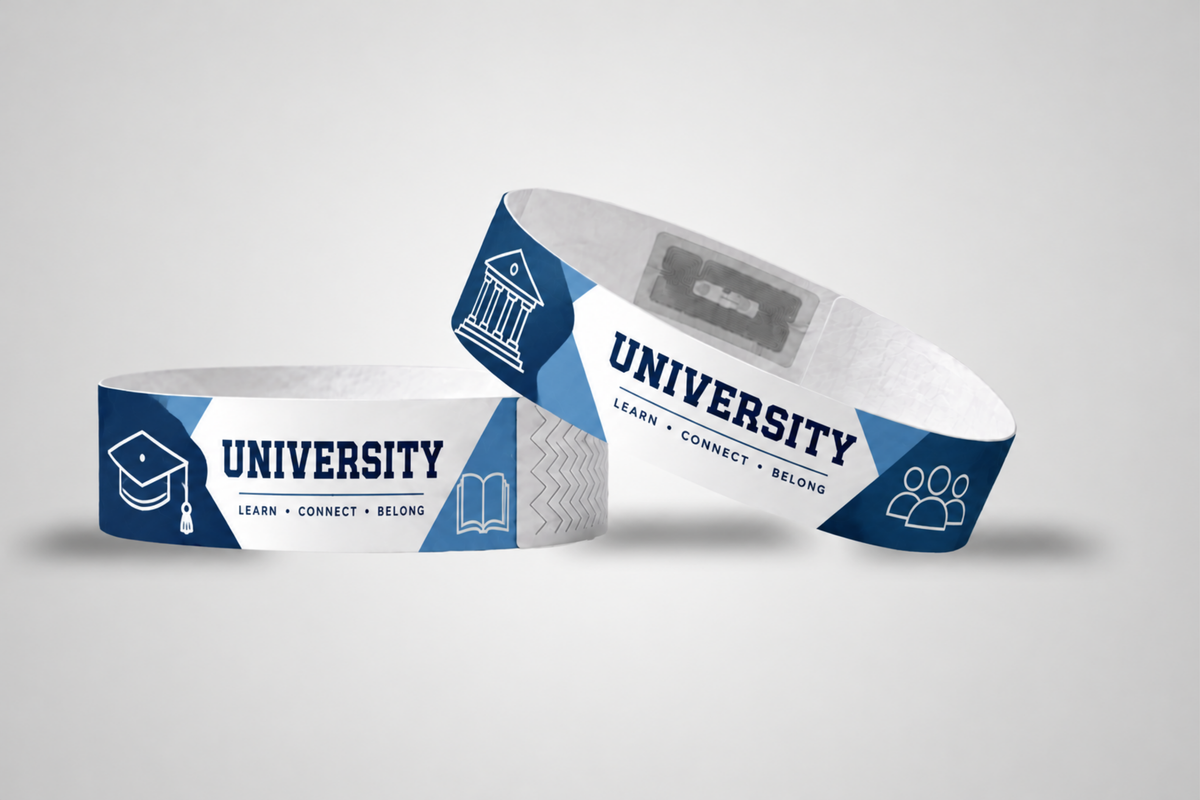 RFID-papieren polsbandjes - kleurenprint en Mifare UL EV1