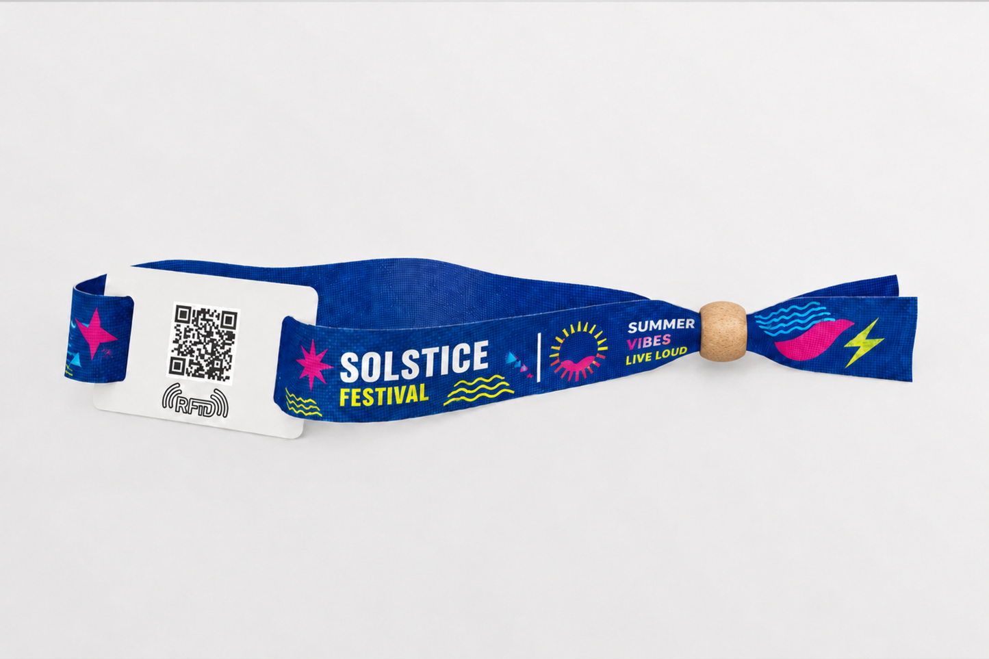 RFID-polsbandjes van stof met opdruk