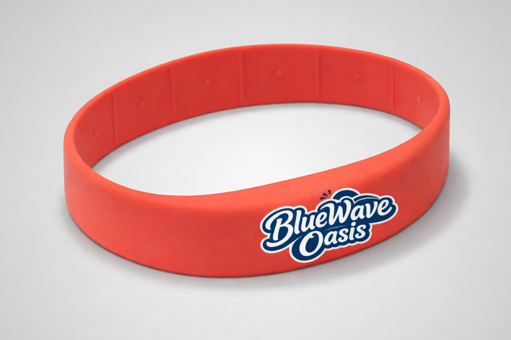 Red Silicone wristband with advanced RFID from JM Band®