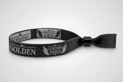 Festivalpolsbandjes geweven met metallic draad
