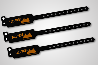 Vinyl polsbandjes "W-vorm" met print