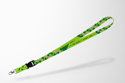 rPET-lanyards met print